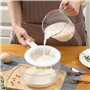 MytaYt 4 Pièces Filtre Alimentaire 80/100/200/400 Mesh Tamis de Cuisine Passoire à Mailles Fines Filtre à Mailles Fines avec Poi