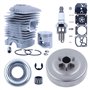 Mtanlo Kit de Piston de Cylindre à Gros Alésage 40MM Couvercle de Pignon Roulement de Réparation de Carburateur pour Stihl MS211