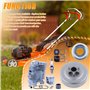 Mtanlo Kit de Piston de Cylindre à Gros Alésage 40MM Couvercle de Pignon Roulement de Réparation de Carburateur pour Stihl MS211