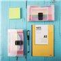 Lot de 4 mini chemises à documents format A6 18 x 11,4 x 4,1 cm, organiseur de poche arc-en-ciel à 13 compartiments extensibles 