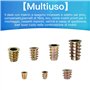 130pcs écrou inserts amers, écrou assorti, écrou m4 m5 m6 m8 m10, manchon amer, douille hexagone mûre pour inserts torréfiés