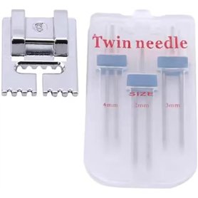 1 lot d'aiguilles doubles extensibles pour machine à coudre Brother