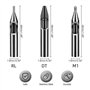 ATOMUS 22 pièces ensemble de conseils de tatouage ensemble d'aiguilles de tatouage en acier inoxydable Kit d'aiguilles buse méla