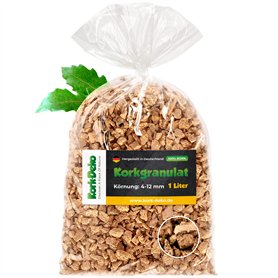 Kork-Deko Granulés de Liège I Terrarium Bricolage Modélisme I Gros 4-12 mm