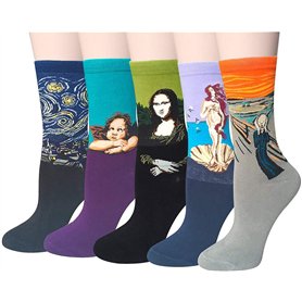 iwobi 5 Paire Chaussettes Rigolotes Homme
