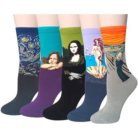 iwobi 5 Paire Chaussettes Rigolotes Homme
