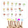 iwobi Tampons Encreurs, 15 Encreurs Couleurs pour Tampons Coussins Encreurs d'empreintes Digitales pour Peinture Scrapbooking