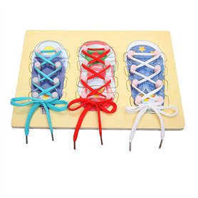 DMZK Chaussure à Lacer en Bois