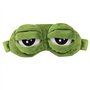 Xrten Créatif Grenouille Chat Chien Modèle 3D Masque de Sommeil, Idéal Pour Insomnie et Voyage (Vert)