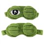 Xrten Créatif Grenouille Chat Chien Modèle 3D Masque de Sommeil, Idéal Pour Insomnie et Voyage (Vert)