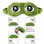 Xrten Créatif Grenouille Chat Chien Modèle 3D Masque de Sommeil, Idéal Pour Insomnie et Voyage (Vert)