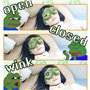 Xrten Créatif Grenouille Chat Chien Modèle 3D Masque de Sommeil, Idéal Pour Insomnie et Voyage (Vert)