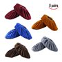 Surchaussures Lavable Tissus Housse Réutilisable Lavable en Flanelle