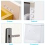 Lot de 50 patins de protection et anti-bruit en caoutchouc transparent pour portes de placard, cuisine, salle de bain, bureau - 