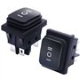 Taiss 2 pièces Interrupteur à Bascule 3 positions Étanche ON/Off/ON DPST 6 broches Commutateur à bascule 16A 250V 20A 125V AC po