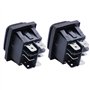 Taiss 2 pièces Interrupteur à Bascule 3 positions Étanche ON/Off/ON DPST 6 broches Commutateur à bascule 16A 250V 20A 125V AC po