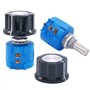 Taiss 2 pièces 3590S Potentiomètre 10k ohm Potentiomètre de précision Potentiomètre Rotatif 3 bornes Potentiomètre bobiné multi-