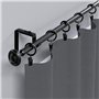 OFKPO Lot de 20 Clips pour Rideaux Clips, Antirouille Anneaux de Rideaux avec Pinces Metal Rideau Clips Crochet - Noir