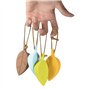 Jzhen Lot de 4 Cale Porte, Bloc Porte Arrêts de Portes Bouchon Doigt en Silicone pour Fenêtre/Porte