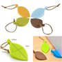 Jzhen Lot de 4 Cale Porte, Bloc Porte Arrêts de Portes Bouchon Doigt en Silicone pour Fenêtre/Porte