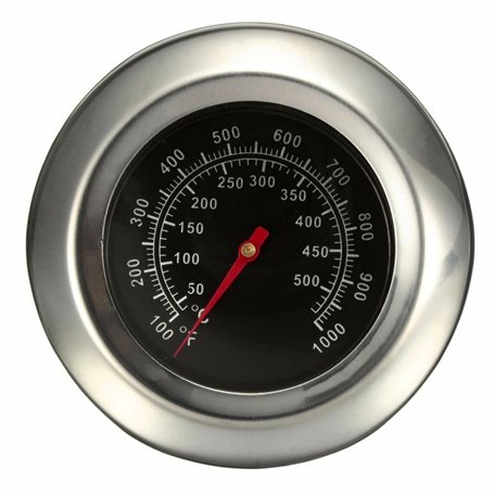 Jzhen Thermomètre de Four en Acier Inoxydable Thermomètre pour BBQ