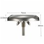 Jzhen Thermomètre de Four en Acier Inoxydable Thermomètre pour BBQ