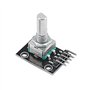 WMYCONGCONG Lot de 5 modules d'encodeur rotatifs KY-040 avec capuchon à bouton + 120 fils de démarrage multicolores pour platine