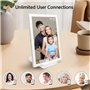 Frameo Cadre photo numérique 10,1" 5000 mAh alimenté par batterie WiFi 32 Go HD IPS Écran tactile avec chargeur sans fil Rotatio