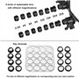 Lunettes de bijoutier à Verre loupe grossissant avec éclairage LED - pour réparation de Montres - 8 Verres interchangeables : 2,