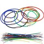 Swpeet 45 pcs Fil Métal Porte-clés kit, 5 couleurs et 3 tailles câble Porte-clés Porte-clés 2 mm avec fixation en acier inoxydab