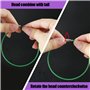 Swpeet 45 pcs Fil Métal Porte-clés kit, 5 couleurs et 3 tailles câble Porte-clés Porte-clés 2 mm avec fixation en acier inoxydab