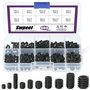 Swpeet 400 pcs Allen Tête Douille hexagonale Vis sans tête Assortiment kit