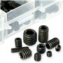 Swpeet 400 pcs Allen Tête Douille hexagonale Vis sans tête Assortiment kit, y compris 10 tailles M3/4/5/6/8 Interne hexagonale D