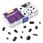 Swpeet 400 pcs Allen Tête Douille hexagonale Vis sans tête Assortiment kit, y compris 10 tailles M3/4/5/6/8 Interne hexagonale D