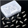Lot de 150 supports d'étagère de 5 mm, en forme de cuillère nickelée, parfaits pour armoire, centres de divertissement