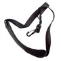 Sangle rembourrée pour saxophone Sax Strap avec crochet en métal, Sangle de Portage Noir