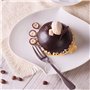 MengH-SHOP Planches à Gâteaux à la Mousse Supports à Gâteau Rond en Carton Doré Jetable Plateau de Desserts Assiettes en Papier 