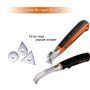 Topbidetec Lot de 3 lames de rechange en carbure de tungstène pour racler le bois, les fenêtres, les cadres, les coins et les mo