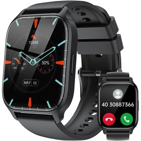 LLKBOHA Montre Connectée Homme Femme avec Appel Bluetooth