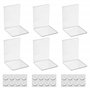 Lot de 6 Serre-Livres en Acrylique Transparent