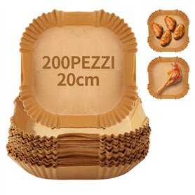 DUBUOZA 200 Pièces Papier Cuisson Air Fryer