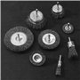 BUCOMTU 12 pièces de Brosse Métallique pour Perceuse, 6mm Brosse Métallique Perceuse avec tige hexagonale, pour enlever la rouil