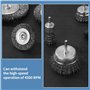 BUCOMTU 12 pièces de Brosse Métallique pour Perceuse, 6mm Brosse Métallique Perceuse avec tige hexagonale, pour enlever la rouil