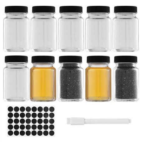 BUCOMTU 10 Mini Bouteilles Verre 60ml