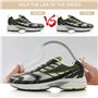 trous de chaussures en plastique réglables avec ressort