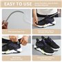 BUCOMTU 5 paires embauchoirs à chaussures, embauchoirs chaussures homme, trous de chaussures en plastique réglables avec ressort