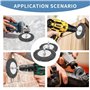 12 Pièces Brosse Métallique pour Perceuse,6mm Wire Brush Cordless Screwdriver with Hexagonal Lever,Metal Brush for Polishing, Sa