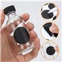 12 Mini Bouteille Verre，Bouteilles Miniatures Réutilisables 60ml,Petite Bouteille en Verre Vide avec entonnoir,étiquette,brosse 