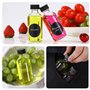 12 Mini Bouteille Verre，Bouteilles Miniatures Réutilisables 60ml,Petite Bouteille en Verre Vide avec entonnoir,étiquette,brosse 
