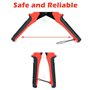 RISVOWO 2-4.5 mm Pince Perforatrice, Ensemble d’Appareils à Trous Perforateurs avec 6 Tailles de Poinçon, Emporte Piece Robuste 